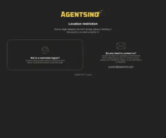 Agentsino.com(Location restriction) Screenshot