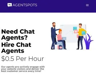 Agentspots.com(Live Chat Service) Screenshot
