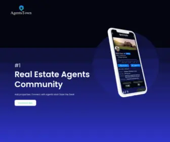 Agentstown.in(#1 Real Estate Agents Community) Screenshot