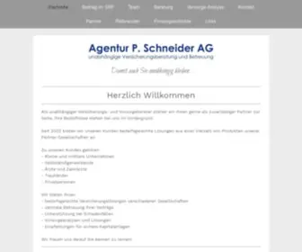 Agentur-SChneider.ch(Agentur P) Screenshot