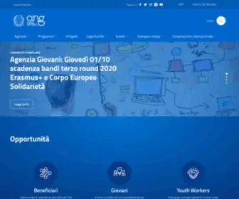 Agenziagiovani.it(Agenzia Nazionale Giovani) Screenshot
