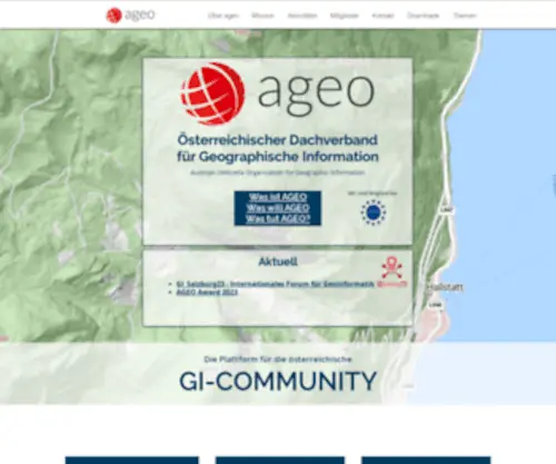 Ageo.at(Österreichischer Dachverband für Geoinformation) Screenshot