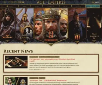 Ageofempires.com(Age of Empires Franchise) Screenshot