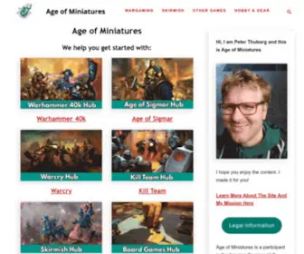 Ageofminiatures.com(Age of Miniatures) Screenshot