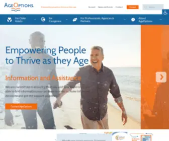 Ageoptions.org(Improving services to help people thrive as they age) Screenshot
