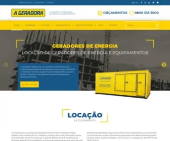 Ageradora.com.br(Locação de Geradores de Energia e Equipamentos) Screenshot