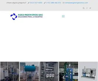 Agesingenieros.com(AGES INGENIEROS SAC) Screenshot