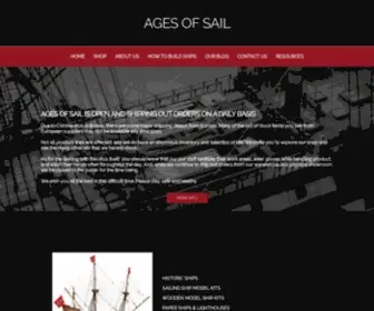 Agesofsail.com(Buy Wooden Ship Kits & Wood Model Ship Kits) Screenshot