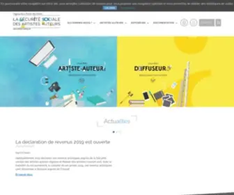 Agessa.org(La Sécurité sociale des artistes auteurs) Screenshot
