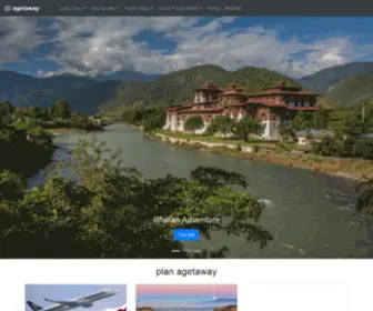 Agetaway.com(A getaway travel guides and vacation packages) Screenshot