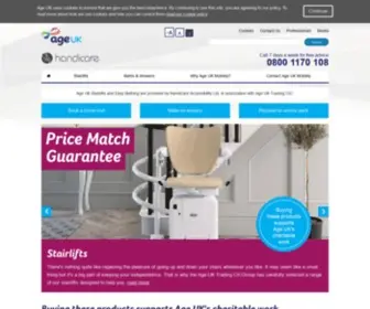 Ageukmobility.co.uk(Stairlifts, mobility products & accessories) Screenshot