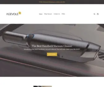 AgevoleStore.com(Agevole Strong Suction Handheld Portable Vacuum) Screenshot