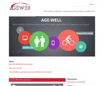 Agewell-Nce.ca(Canada's technology and aging network) Screenshot
