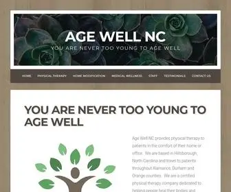 Agewellnc.com(Age Well NC) Screenshot