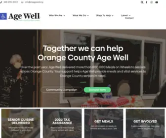 Agewellseniorservices.org(Senior Services Age Well California) Screenshot