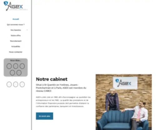 Agex.fr(AGEX, expertise comptable Paris et St-Quentin) Screenshot