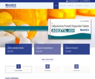 Agexlabs.com(AGEX LABORATORIES PVT) Screenshot