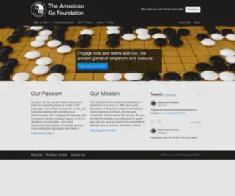 Agfgo.org(The American Go Foundation) Screenshot