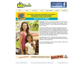 Agfoods.com(AG Foods) Screenshot