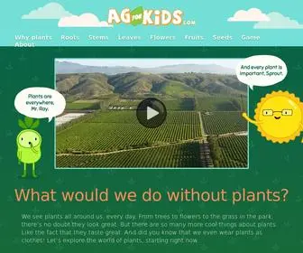 Agforkids.com(Learn More About Plants) Screenshot