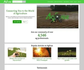Agfuse.com(Agricultural Social Network) Screenshot