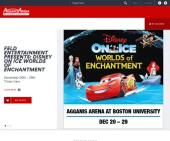 Agganisarena.com(Agganis Arena) Screenshot