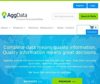 Aggdata.com(#1 Source For Locational Data) Screenshot