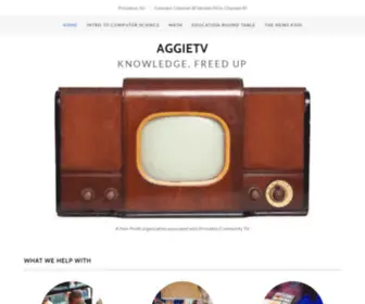 Aggietv.us(Education, Blended Learning, Flipped Classroom) Screenshot