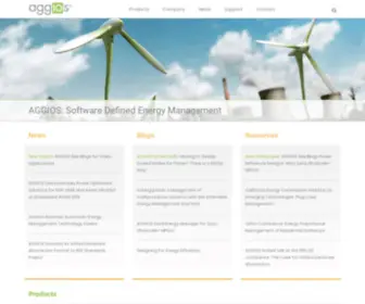 Aggios.com(Software solutions for energy management and design of integrated electronic systems) Screenshot