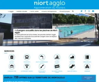 Agglo-Niort.fr(La Communauté d’agglomération du Niortais regroupe 40 communes sur 821 km². Situé au sud) Screenshot