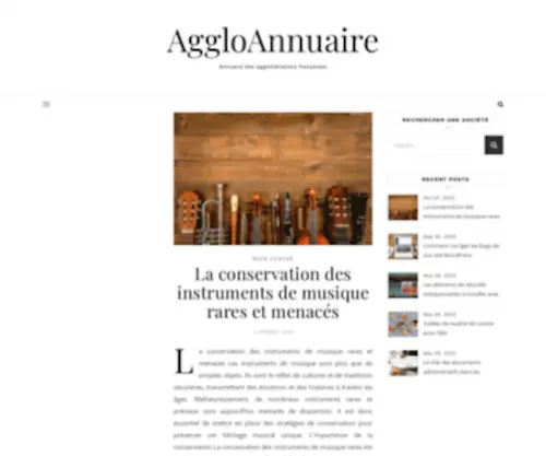 Aggloannuaire.com(Annuaire des agglomérations françaises) Screenshot