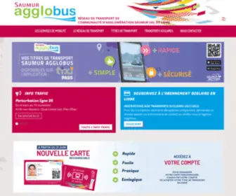 Agglobus.fr(Saumur Agglobus) Screenshot