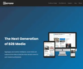 Aggregage.com(Next generation B2B Media) Screenshot