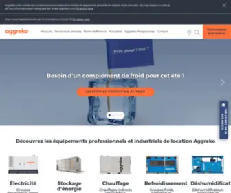 Aggreko.fr(Location Groupe Electrogene) Screenshot