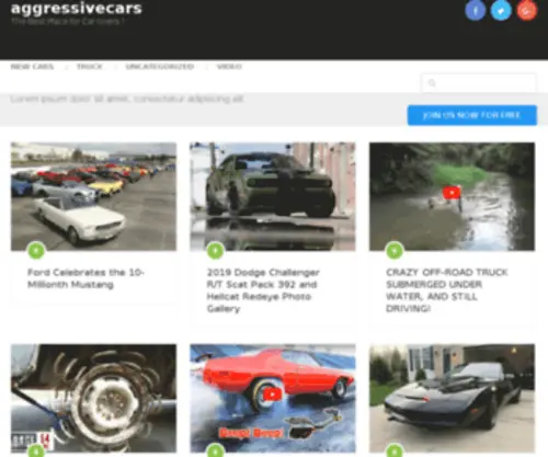 Aggressivecars.com(Aggressive Cars) Screenshot