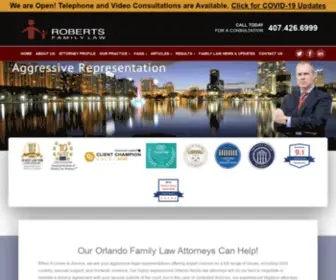 Aggressivefamilylaw.com(The Roberts Family Law Firm) Screenshot