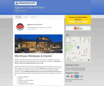 Aggressivesashanddoor.net(Window Contractors) Screenshot