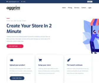 Aggrim.com(Web design) Screenshot
