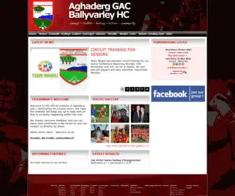 Aghaderggfc.com(Aghaderg Gaelic Football Club) Screenshot