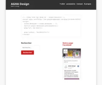 Aghadesign.com(Make a change) Screenshot