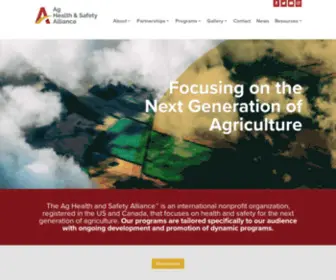 Aghealthandsafety.com(Ag Health & Safety Alliance) Screenshot