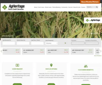 Agheritagefcs.com(AgHeritage Farm Credit Services) Screenshot
