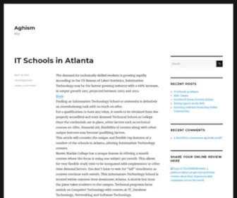 Aghism.com(My Blog) Screenshot