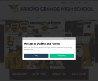Aghseagles.org(Arroyo Grande High School) Screenshot