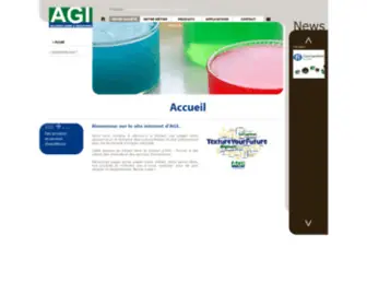 Agi-SA.fr(Hydrocolloides & additifs d'origine naturelle) Screenshot