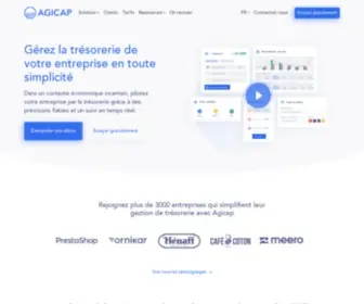 Agicap.com(Software voor cashflow management) Screenshot