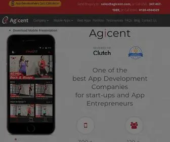 Agicent.com(Mobile App Development Company) Screenshot