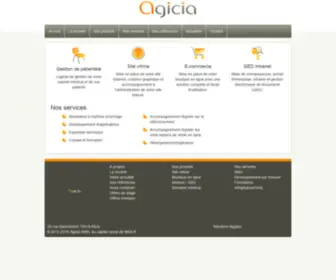 Agicia.com(Agicia, Site Internet, E-commerce, G.E.D, Gestion de patientèle, application web en python à Paris) Screenshot