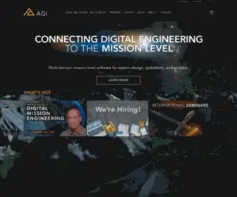 Agi.com(Software for digital mission engineering) Screenshot