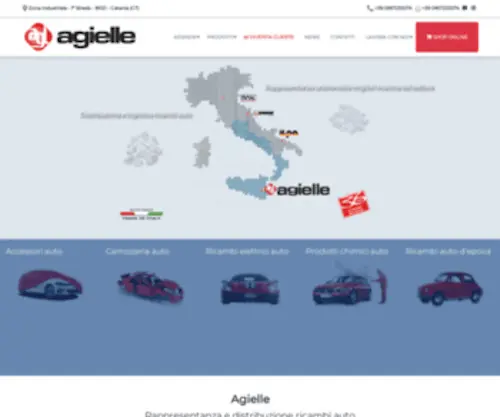 Agielle.net(Rappresentanza e distribuzione ricambi auto) Screenshot